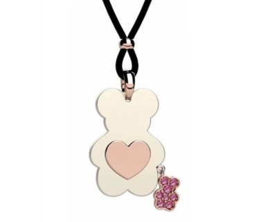 Collana Cordino Nanan Pendente Orso (oro 9Kt)...